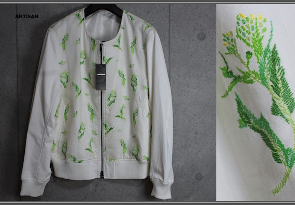 画像1: アルチザン メン 春夏 日本製 旗艦店限定 文化企画 リネン混 最高級EXCELLAジップ ブルゾン/ARTISAN MEN