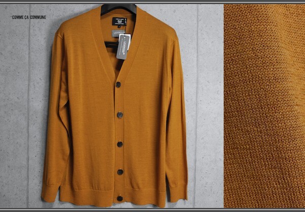 画像1: コムサコミューン/COMME CA COMMUNE 秋冬 イタリア LANEROSSI/ラネロッシ ハイゲージ ニット カーディガン