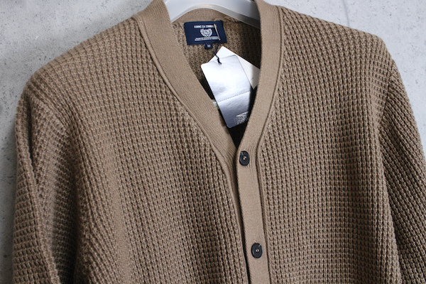 画像2: コムサコミューン/COMME CA COMMUNE 秋冬 厚手 ワッフル ニット カーディガン