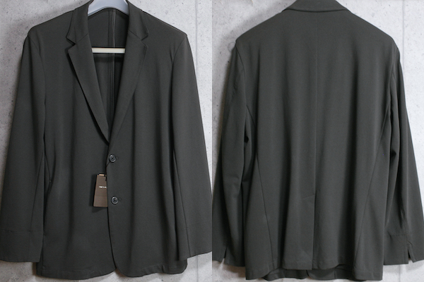 画像3: コムサメン 春夏 高機能 カノコ ストレッチ アンコン ソフト ジャケット L/濃灰/定価3.1万円/COMME CA MEN