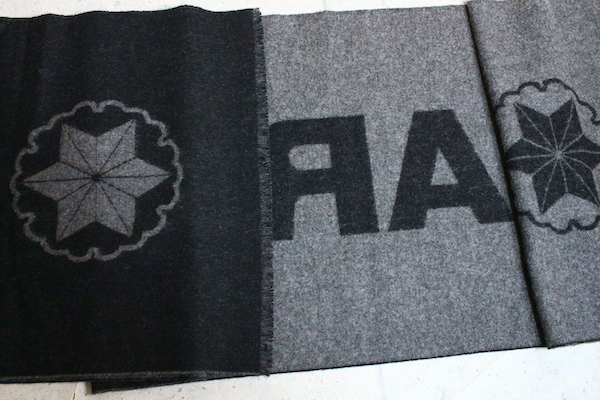 画像2: アルチザン メン 秋冬 最高級 大判 カシミヤ混 ウール ロゴ マフラー/定価3.9万/ARTISAN MEN