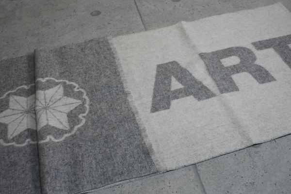 画像5: アルチザン メン 秋冬 最高級 大判 カシミヤ混 ウール ロゴ マフラー/定価3.9万/ARTISAN MEN