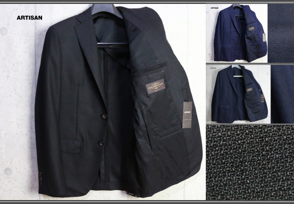 画像1: アルチザン 春夏 日本製 イタリア カノニコ/CANONICO ホップサック ジャケット/ARTISAN MEN